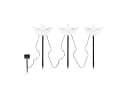 Spetebo LED Solar Gartenstecker 3er Set Papierboot Weiß/Schwarz Bild 1