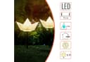 Spetebo LED Solar Gartenstecker 3er Set Papierboot Weiß/Schwarz Bild 5