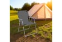 Spetebo Campingstuhl Oxford Grau Metall Klappstuhl Bild 5