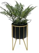 DanDiBo Blumenhocker mit Topf Metall Gold Schwarz Modern Bild 5
