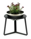 DanDiBo Blumenhocker Metall Schwarz Silber Modern Bild 2