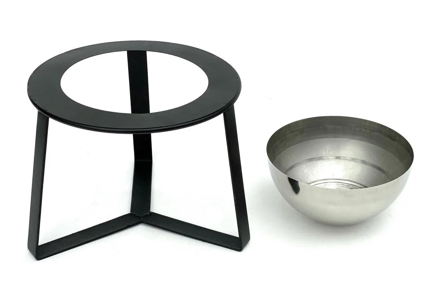 DanDiBo Blumenhocker Metall Schwarz Silber Modern - Bild 4
