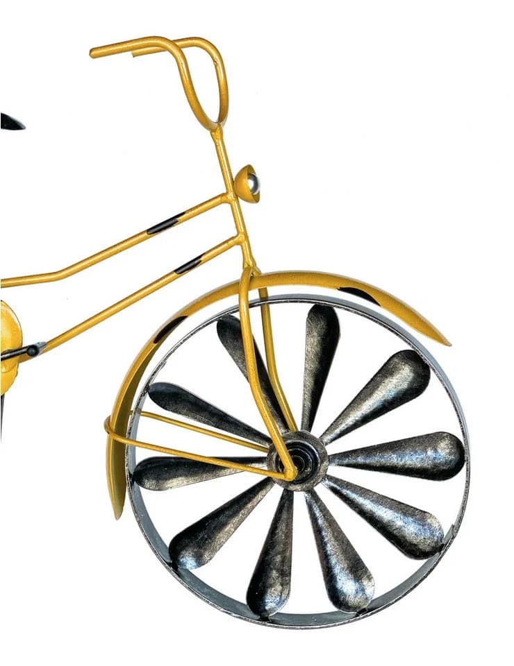DanDiBo Gartenstecker Fahrrad XL 160 cm Gelb Shabby - Bild 4