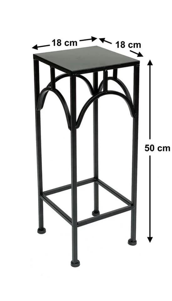 DanDiBo Blumenhocker Metall Schwarz Moderner Beistelltisch