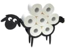 DanDiBo Toilettenpapierhalter Schwarz Holz Schaf Freistehend Bild 2