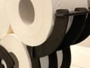 DanDiBo Toilettenpapierhalter Schaf Wand Schwarz Holz Bild 5