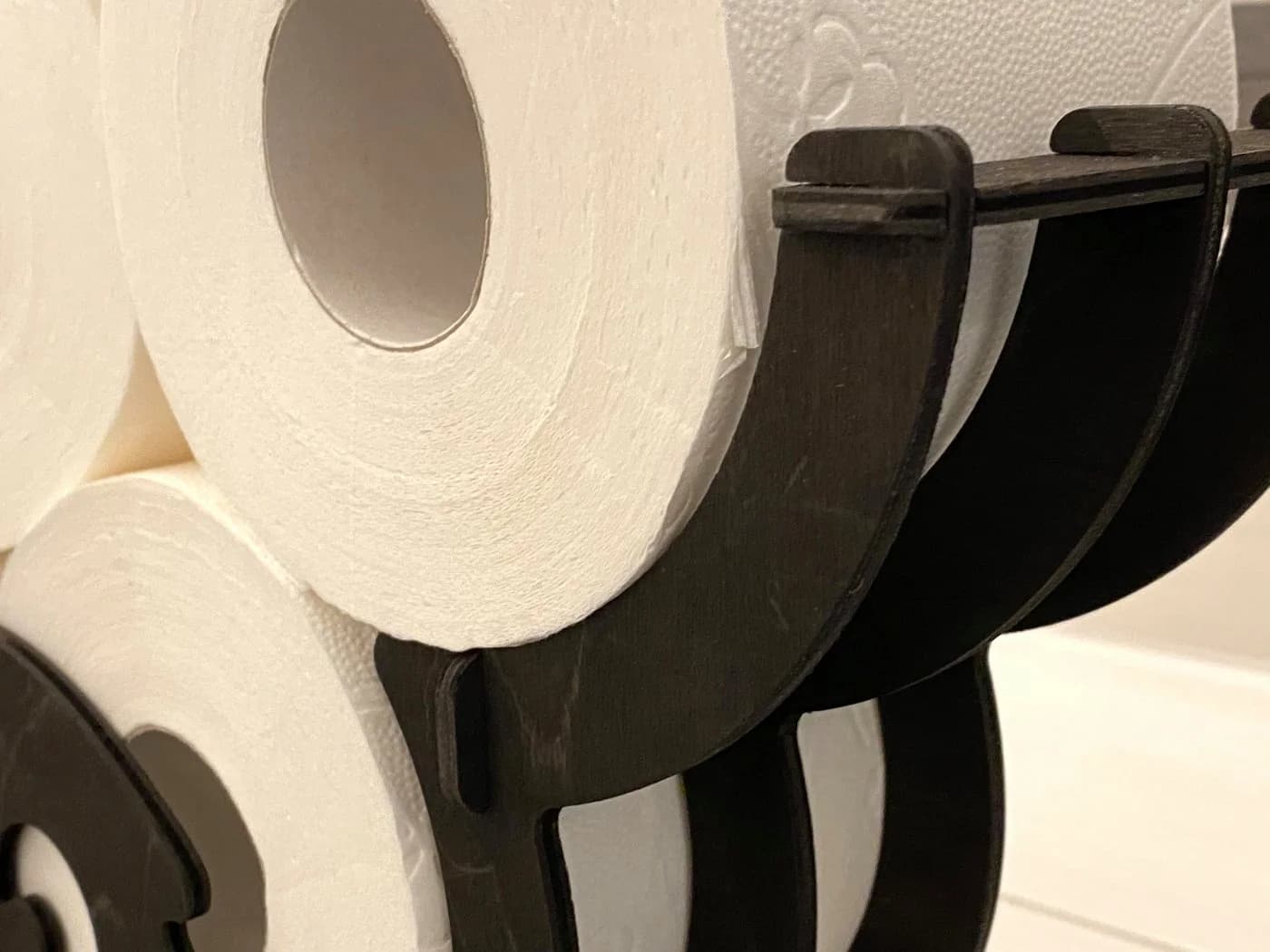 DanDiBo Toilettenpapierhalter Schaf Wand Schwarz Holz - Bild 5