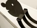 DanDiBo Toilettenpapierhalter Raupe Holz Schwarz Wandhalter Bild 5