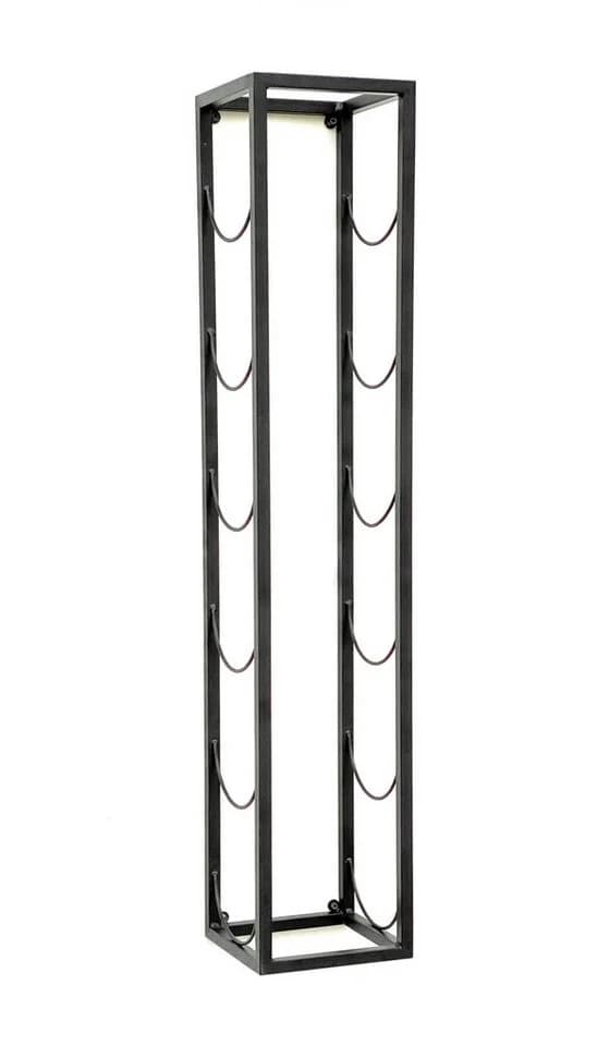 DanDiBo Weinregal Wand 80 cm Schwarz Metall