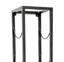 DanDiBo Weinregal Wand 80 cm Schwarz Metall Bild 4