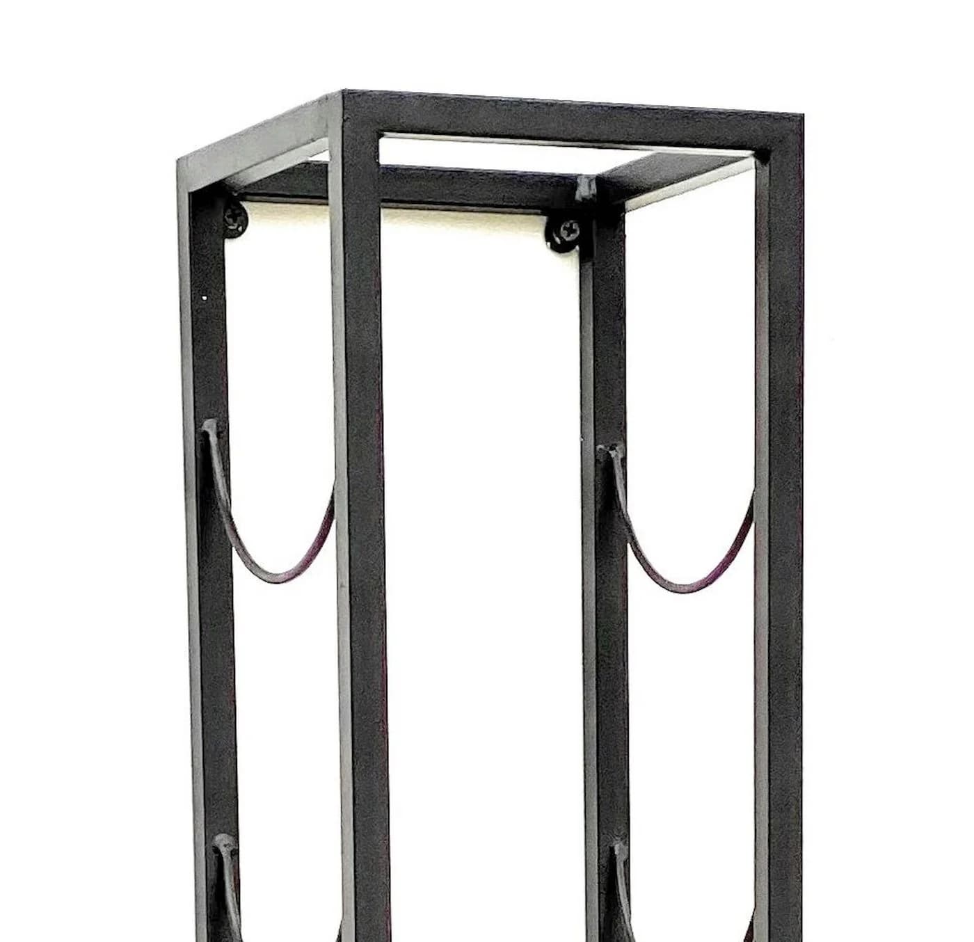 DanDiBo Weinregal Wand 80 cm Schwarz Metall - Bild 4