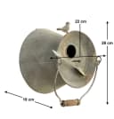 DanDiBo Vogelhaus Metall Grau Silber Shabby Chic Bild 1