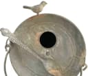DanDiBo Vogelhaus Metall Grau Silber Shabby Chic Bild 3