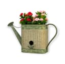 DanDiBo Vogelhaus Metall Grau/Silber Grün Shabby Chic mit Blumenkasten Bild 3