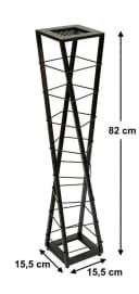 DanDiBo Weinregal Metall Schwarz Blumensäule Esperanza Flaschenhalter Bild 1