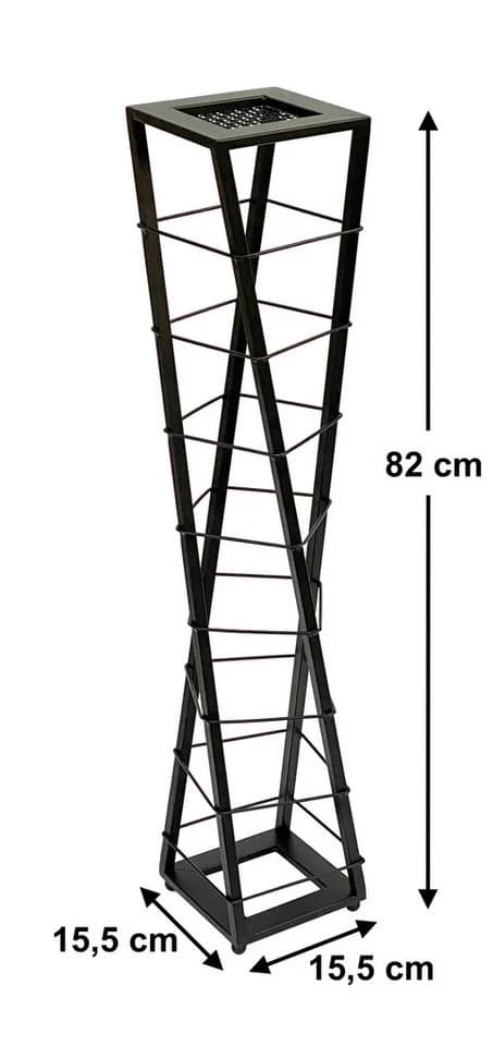 DanDiBo Weinregal Metall Schwarz Blumensäule Esperanza Flaschenhalter