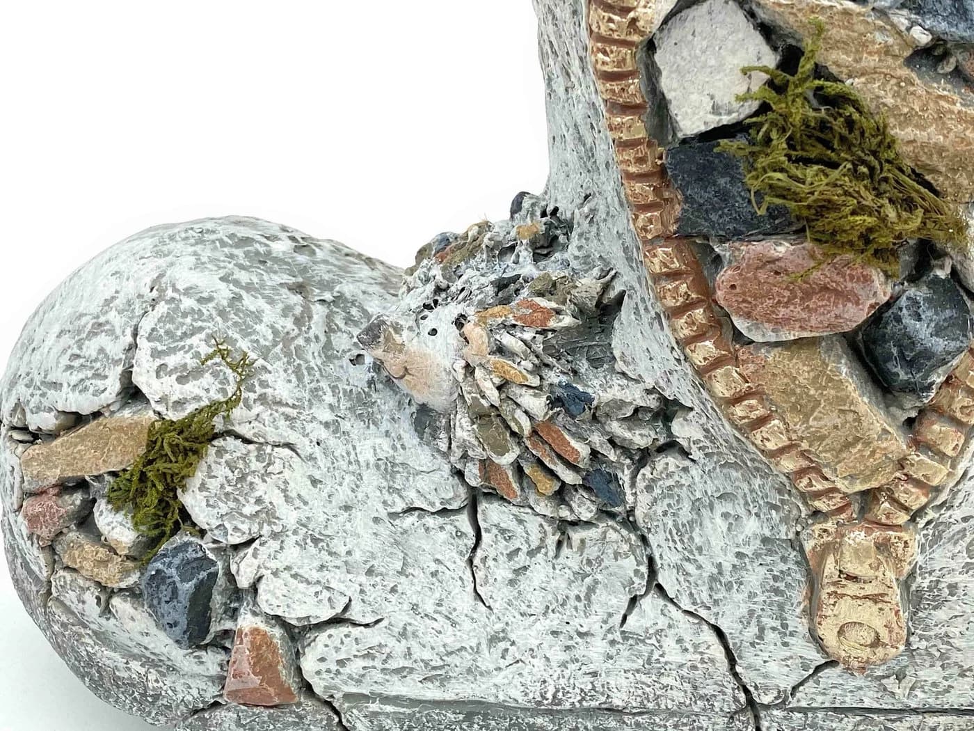 DanDibo Übertopf Stiefel Grau Bunt Kunststein - Bild 3