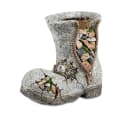 DanDibo Übertopf Stiefel Grau Bunt Kunststein Bild 4