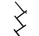DanDiBo Wandgarderobe mit 10 Haken Schwarz Pulverbeschichtet Bild 4