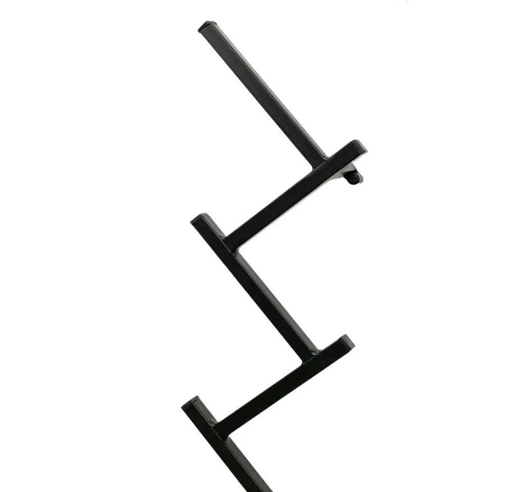 DanDiBo Wandgarderobe mit 10 Haken Schwarz Pulverbeschichtet - Bild 4