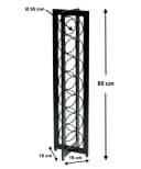 DanDiBo Weinregal Schwarz Metall Stehend 7 Flaschen Bild 1