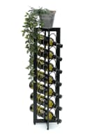 DanDiBo Weinregal Schwarz Metall Stehend 7 Flaschen Bild 3