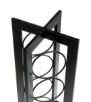 DanDiBo Weinregal Schwarz Metall Stehend 7 Flaschen Bild 4