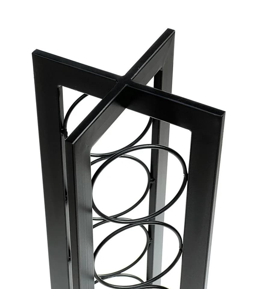 DanDiBo Weinregal Schwarz Metall Stehend 7 Flaschen - Bild 4