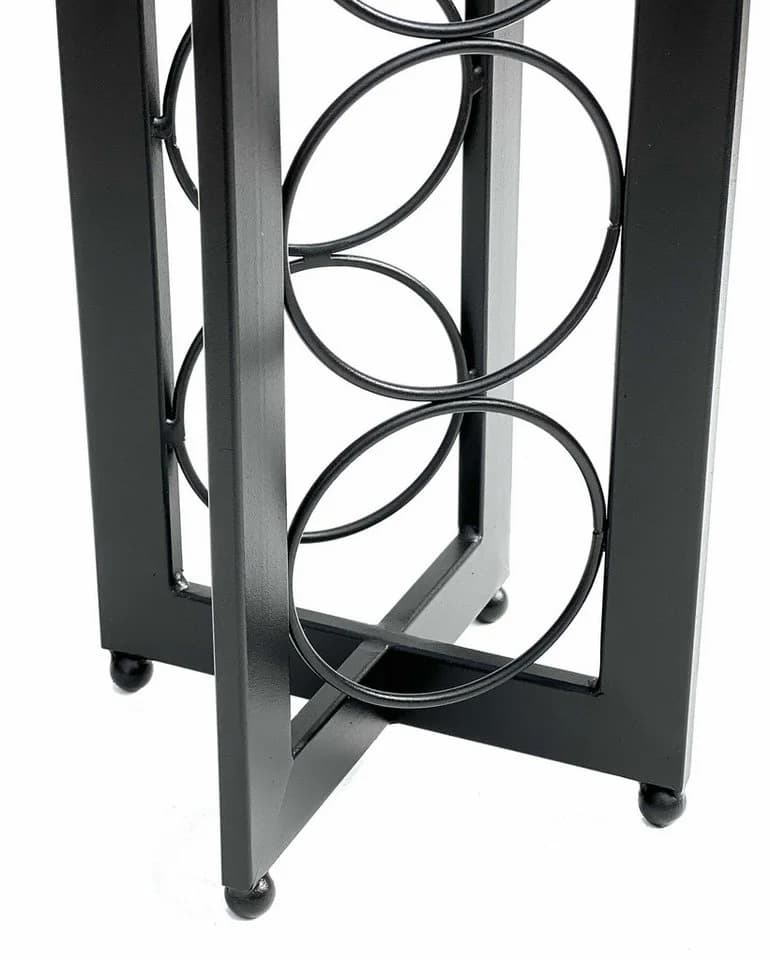 DanDiBo Weinregal Schwarz Metall Stehend 7 Flaschen - Bild 5
