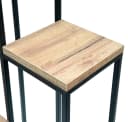 DanDiBo Blumentreppe Metall Schwarz mit Holzfurnier Bild 4
