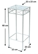 DanDiBo Blumenhocker Weiß Metall Dekorative Verzierung Bild 1
