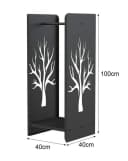 DanDiBo Kaminholzregal Metall Schwarz Bild 1