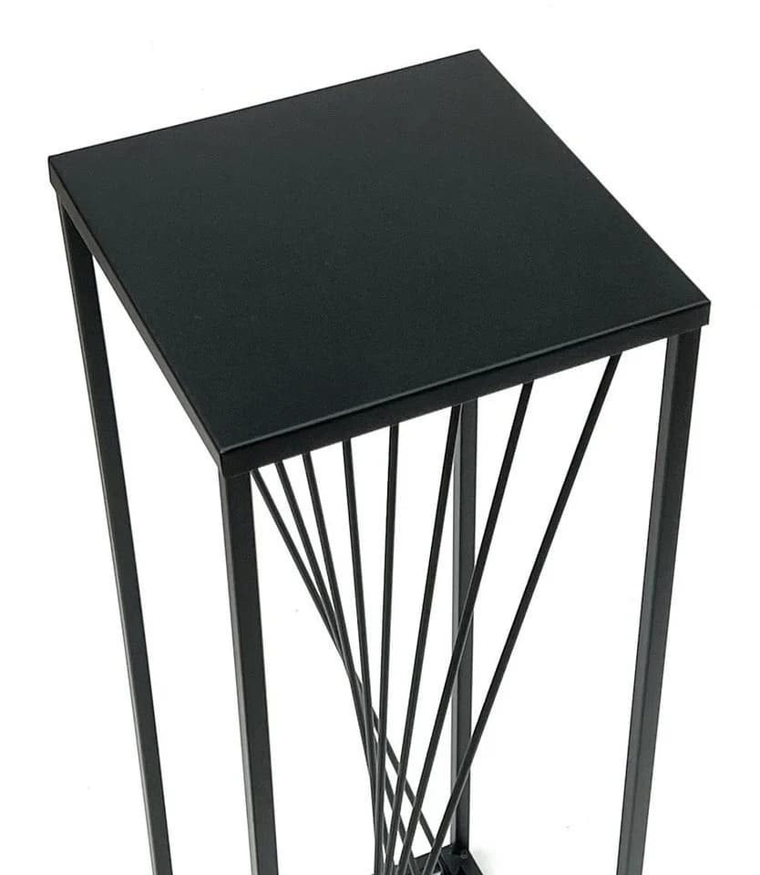 DanDiBo Blumenhocker Metall Schwarz Eckig Design - Bild 3