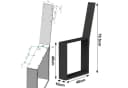 DanDiBo Sitzbank Metall Schwarz DIY Bankgestell Bild 1