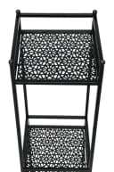 DanDiBo Standregal Schwarz Metall 3 Ebenen Bild 5