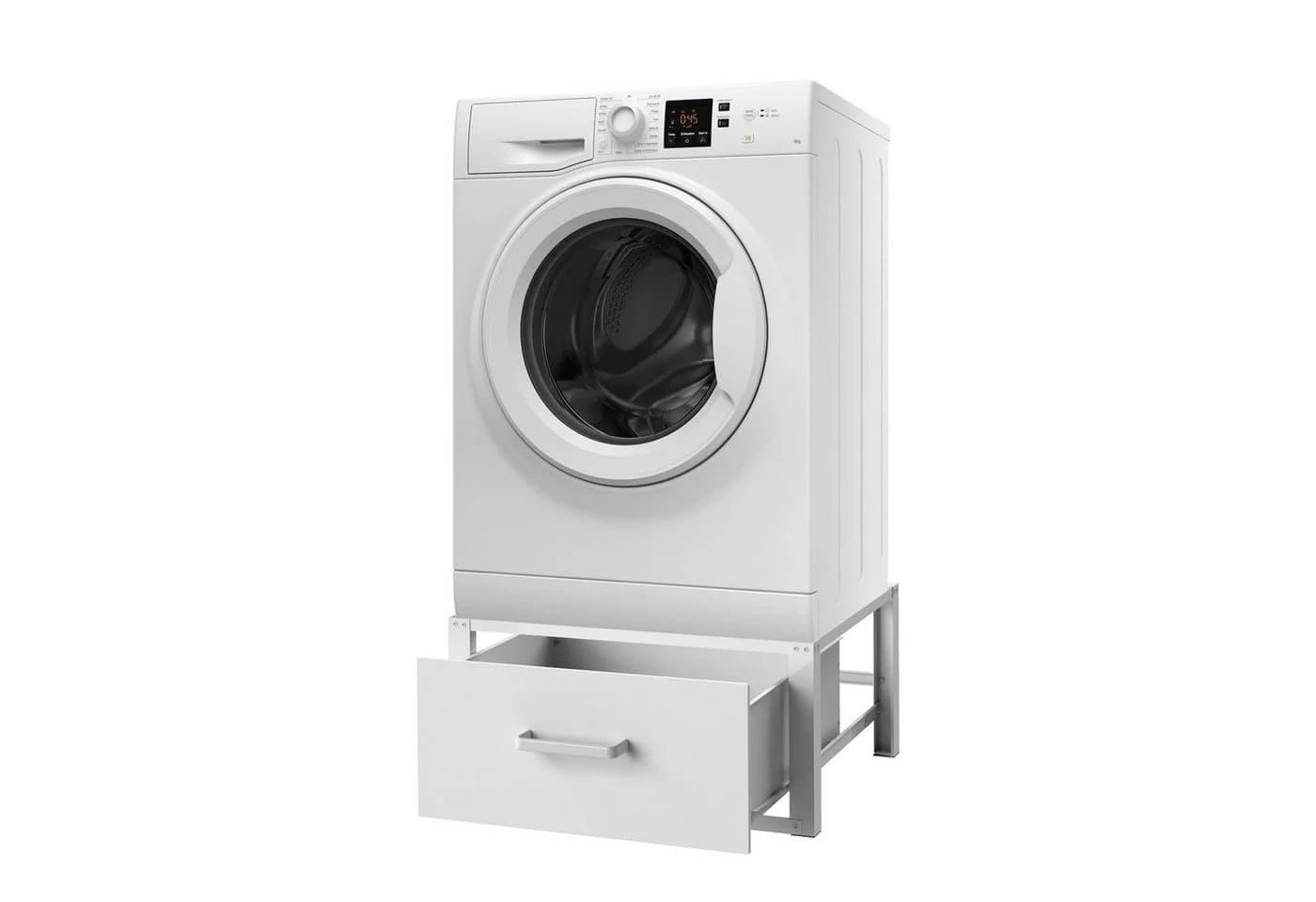 DanDiBo Waschmaschinenunterschrank Weiß mit Schublade - Bild 3