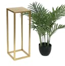 DanDiBo Blumenhocker Metall Gold Eckig 50-70 cm Blumenständer Bild 2