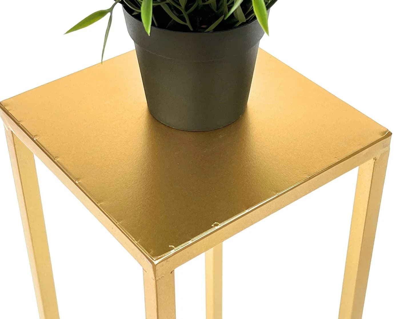 DanDiBo Blumenhocker Metall Gold Eckig 50-70 cm Blumenständer - Bild 4
