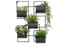DanDiBo Blumenständer Kräuterregal Wand Metall Schwarz 5 Halter Bild 5