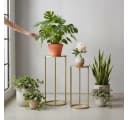 DanDiBo Blumenständer 2er Set Metall Gold Rund Bild 5