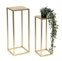 DanDiBo Blumenhocker Metall Gold Eckig Blumenständer 2er Set Bild 2