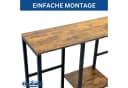 DanDiBo Getränkekistenregal 4 Kisten Holz Metall Schwarz Bild 5