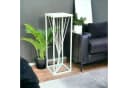 DanDiBo Blumenhocker Metall Weiß 70 cm Beistelltisch Bild 5