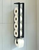 DanDiBo Toilettenpapierhalter Schwarz Wand Metall Modern Bild 2