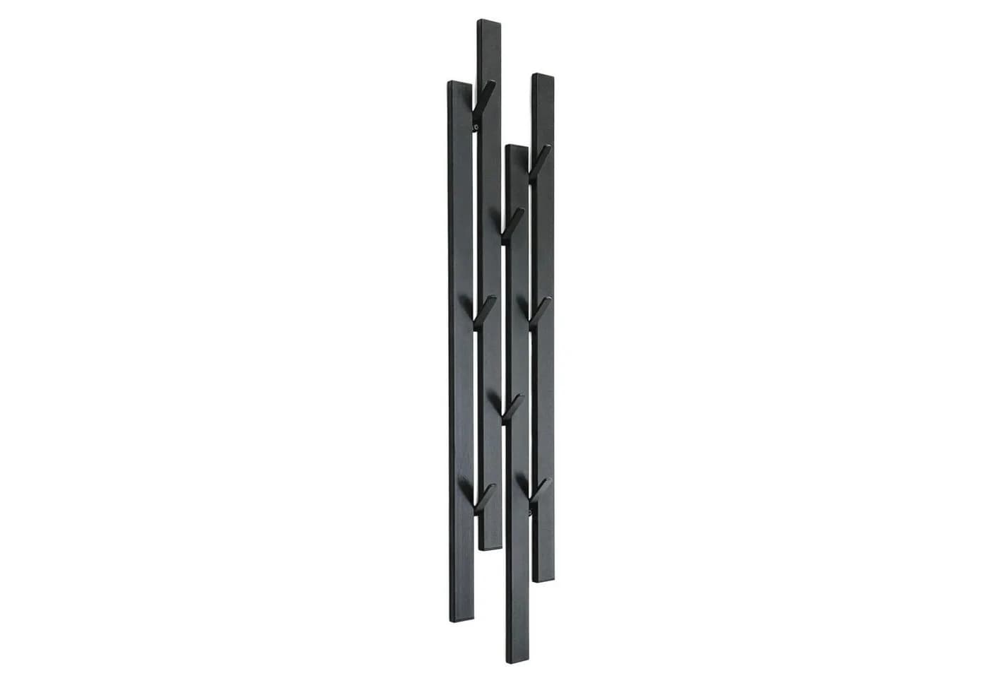 DanDiBo Wandgarderobe Schwarz Metall mit 8 Haken Modern - Bild 2