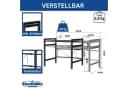 DanDiBo Verstellbares Mikrowellenregal Schwarz 2 Stufig Bild 1