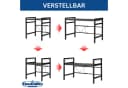 DanDiBo Verstellbares Mikrowellenregal Schwarz 2 Stufig Bild 3