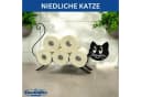 DanDiBo Toilettenpapierhalter Stehend Katze Schwarz Metall Bild 3