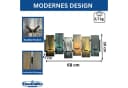DanDiBo Wandgarderobe Schwarz Metall 12 Haken Bild 1
