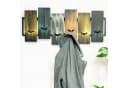 DanDiBo Wandgarderobe Schwarz Metall 12 Haken Bild 2